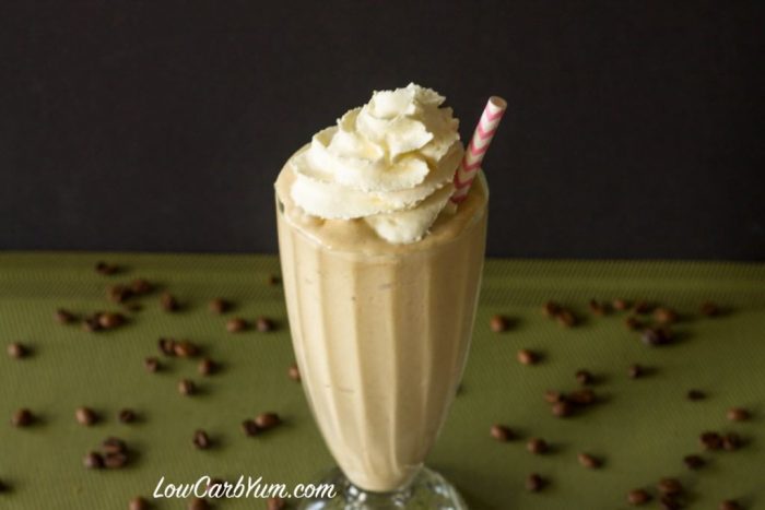 Low Carb Coffee Milkshake as great keto smoothie