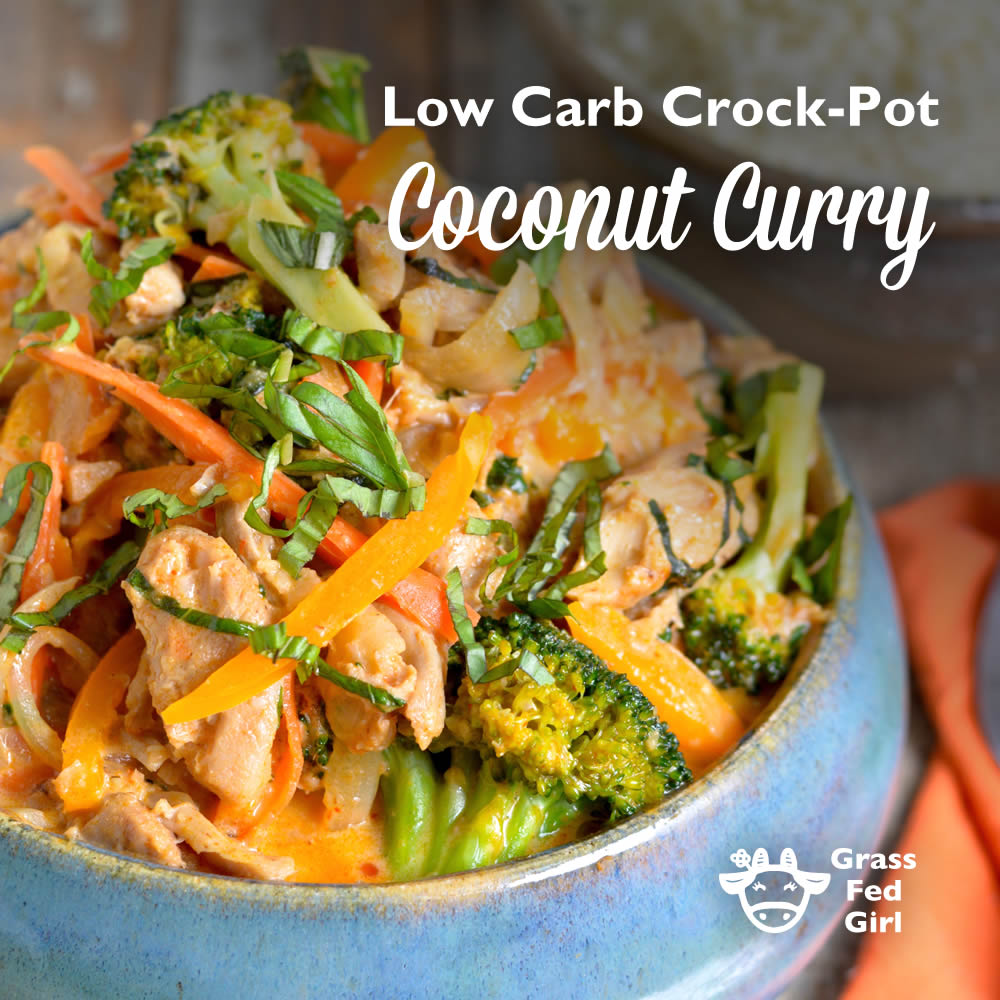 Low Carb Coconut Curry Keto Paleo Slow Cooker Chicken Curry