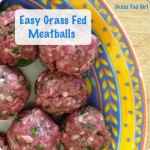 Easy Paleo Grass Fed Meatballs