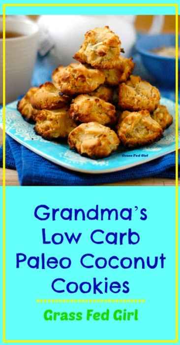 Grandma's Low Carb Paleo Coconut Cookies