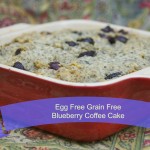 Egg and Grain Free Blueberry Coffee Cake