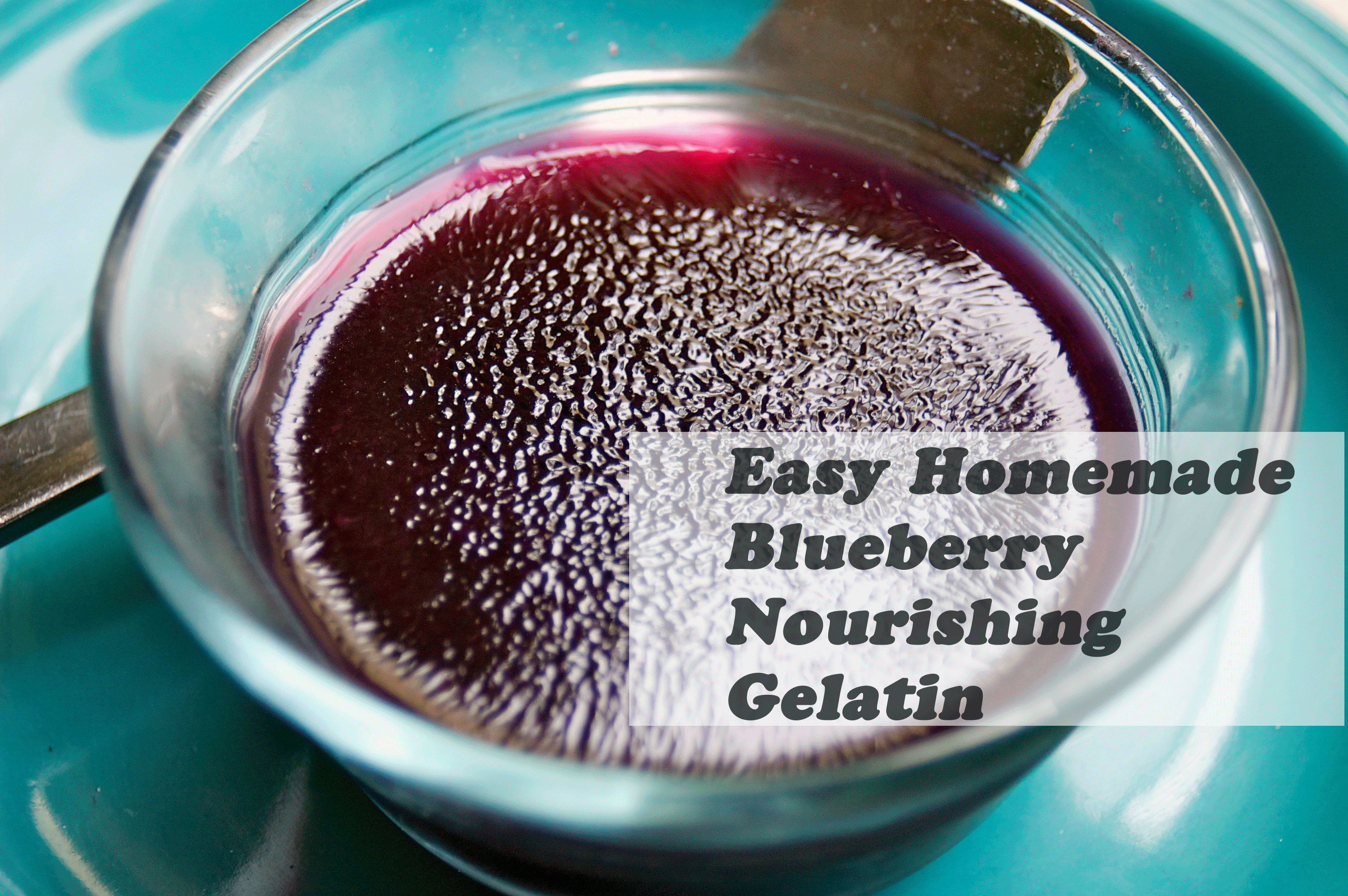 Homemade Healing Blueberry Gelatin