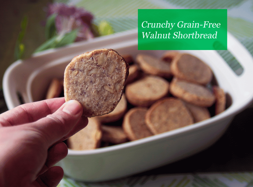Crunchy Grain Free Walnut Shortbread