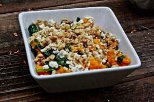 Primal Goat Cheese, Spinach and Pumpkin Salad