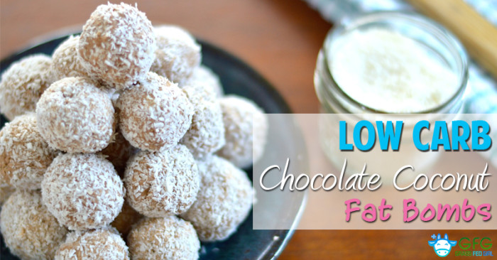 Low Carb Chocolate Coconut Fat Bombs