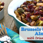 Paleo Roasted Brussels Sprouts Almondine with Dried Cranberries Recipe
