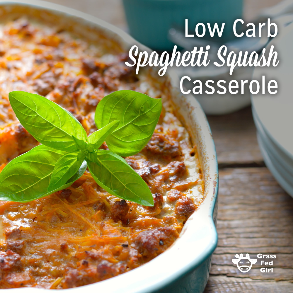 Low Carb Baked Spaghetti Squash Casserole Recipe 