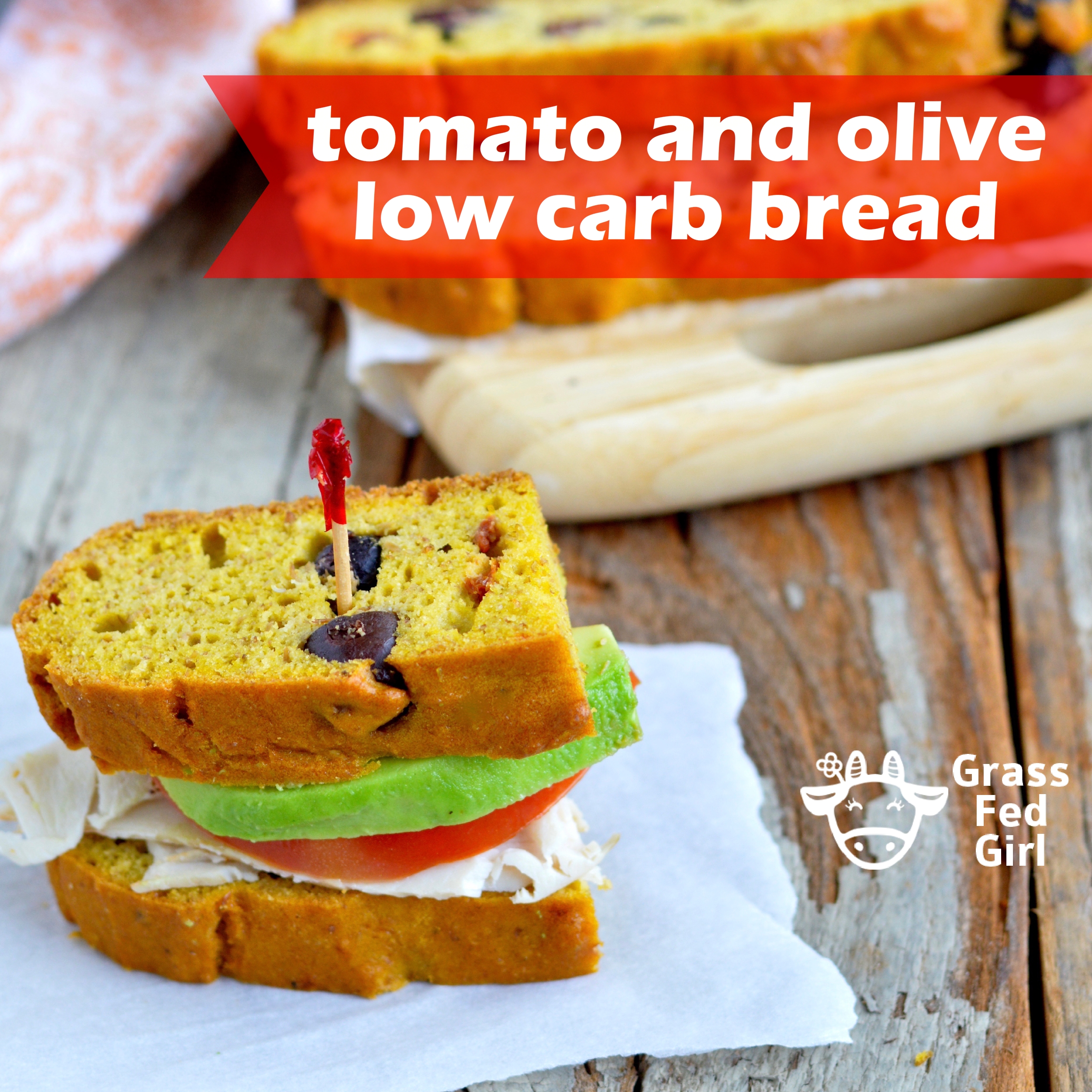 Low Carb Paleo Bread Recipe with Olives and Sun Dried Tomatoes