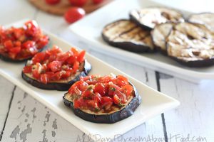 Keto BBQ Recipes for Grilled Eggplant Bruschetta