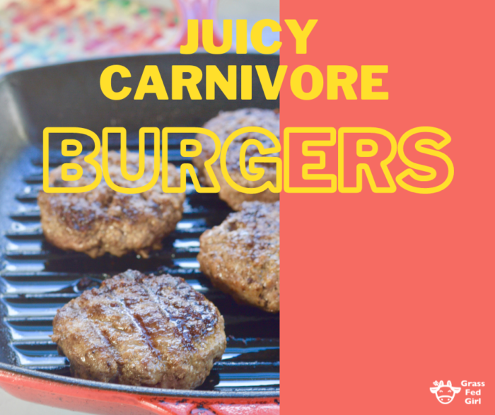 Juicy Carnivore Burgers Easy Carnivore Diet Meal Prep